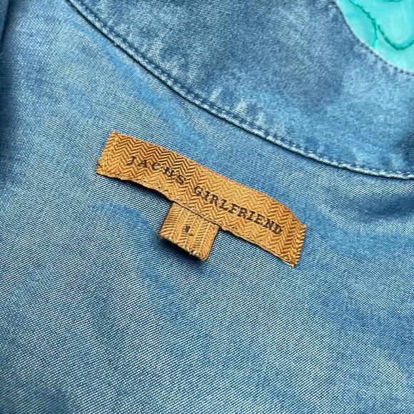 TENCEL denim button down shirt L - Picture 5 of 5